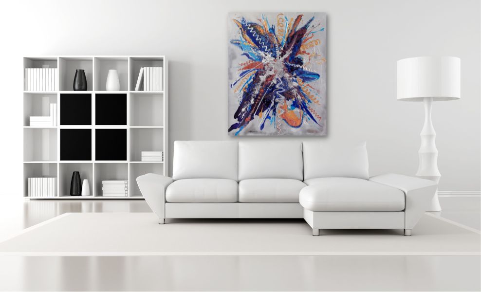 Xanadu - large format abstract wall art on canvas.